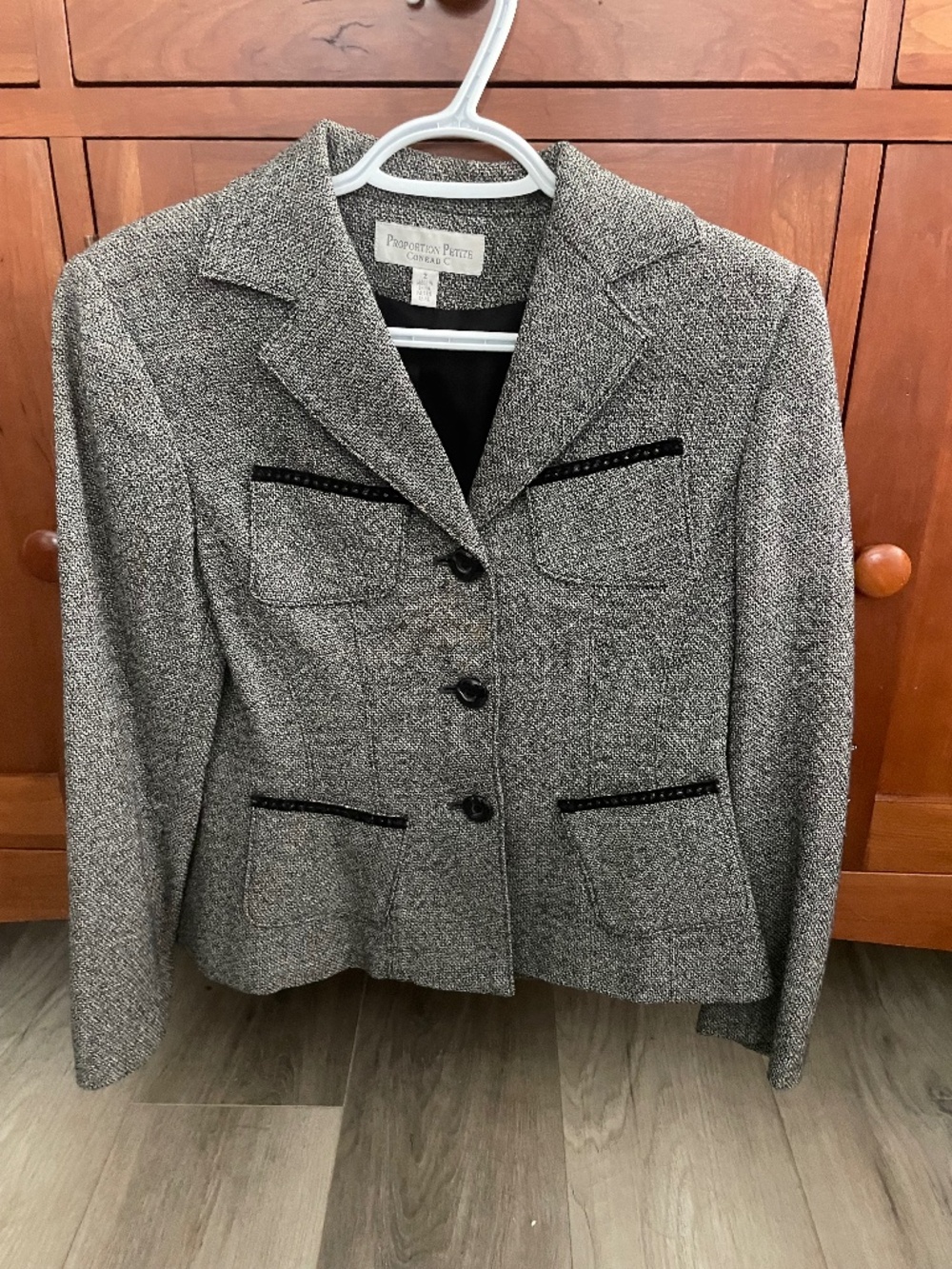 Conrad C Vintage-Inspired Tweed Blazer